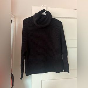 Black turtle neck sweater